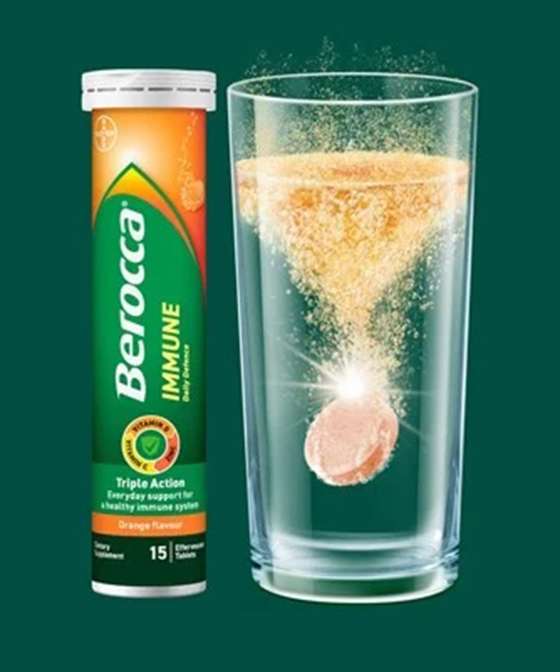 Berocca ผลิตภัณฑ์ยา วิตามินเม็ดฟู่