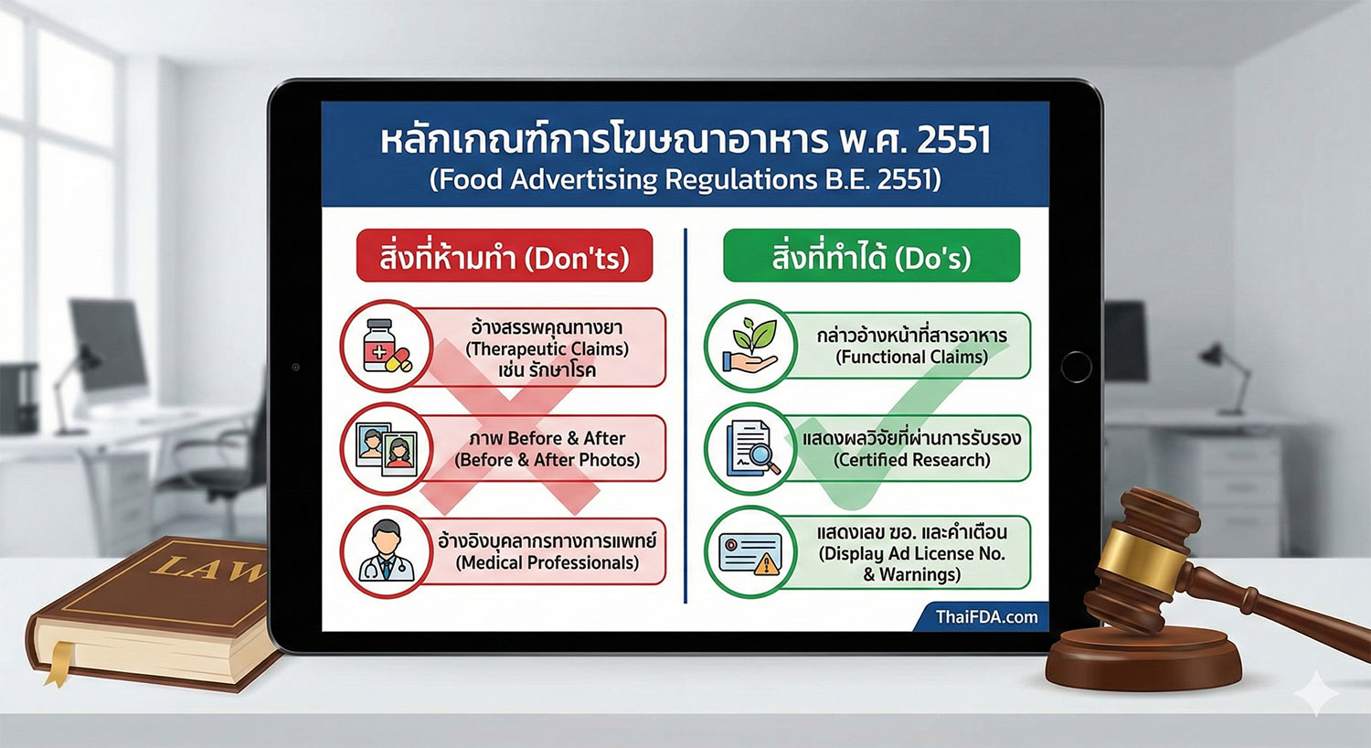 สรุปหลักเกณฑ์การโฆษณาอาหาร พ.ศ. 2551: คัมภีร์ทำ ฆอ. ให้ผ่านฉลุย ไม่เสี่ยงโดนปรับ (Update 2026)