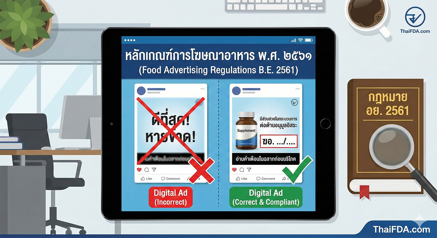 เจาะลึกหลักเกณฑ์การโฆษณาอาหาร พ.ศ. ๒๕๖๑: กฎเหล็กที่แบรนด์ออนไลน์ต้องรู้ก่อนยิง Ads
