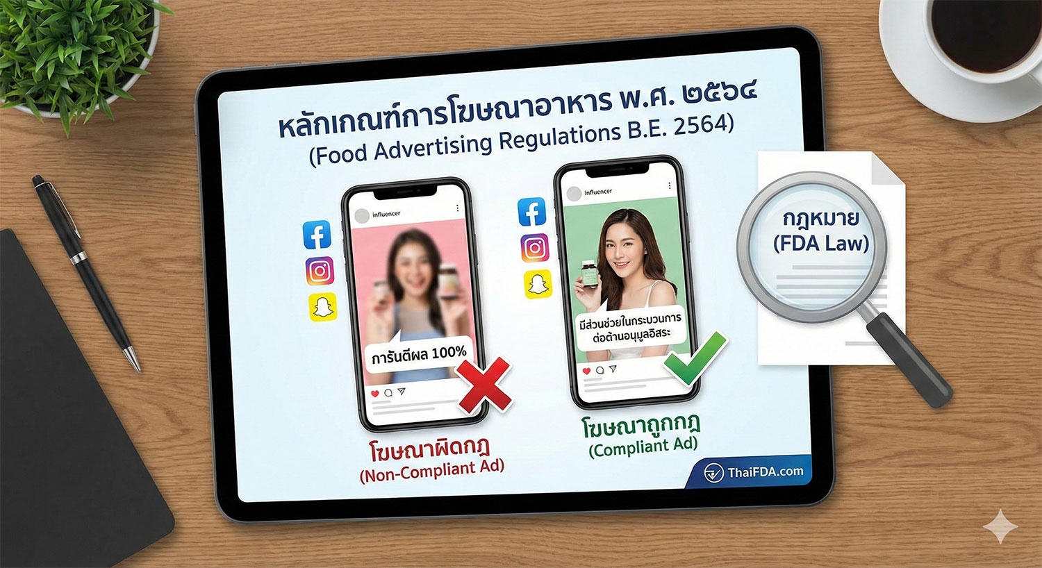 อัปเดตล่าสุด! หลักเกณฑ์การโฆษณาอาหาร พ.ศ. ๒๕๖๔ เจ้าของแบรนด์ต้องรู้ก่อนยิง Ads ไม่ให้โดนสั่งระงับ