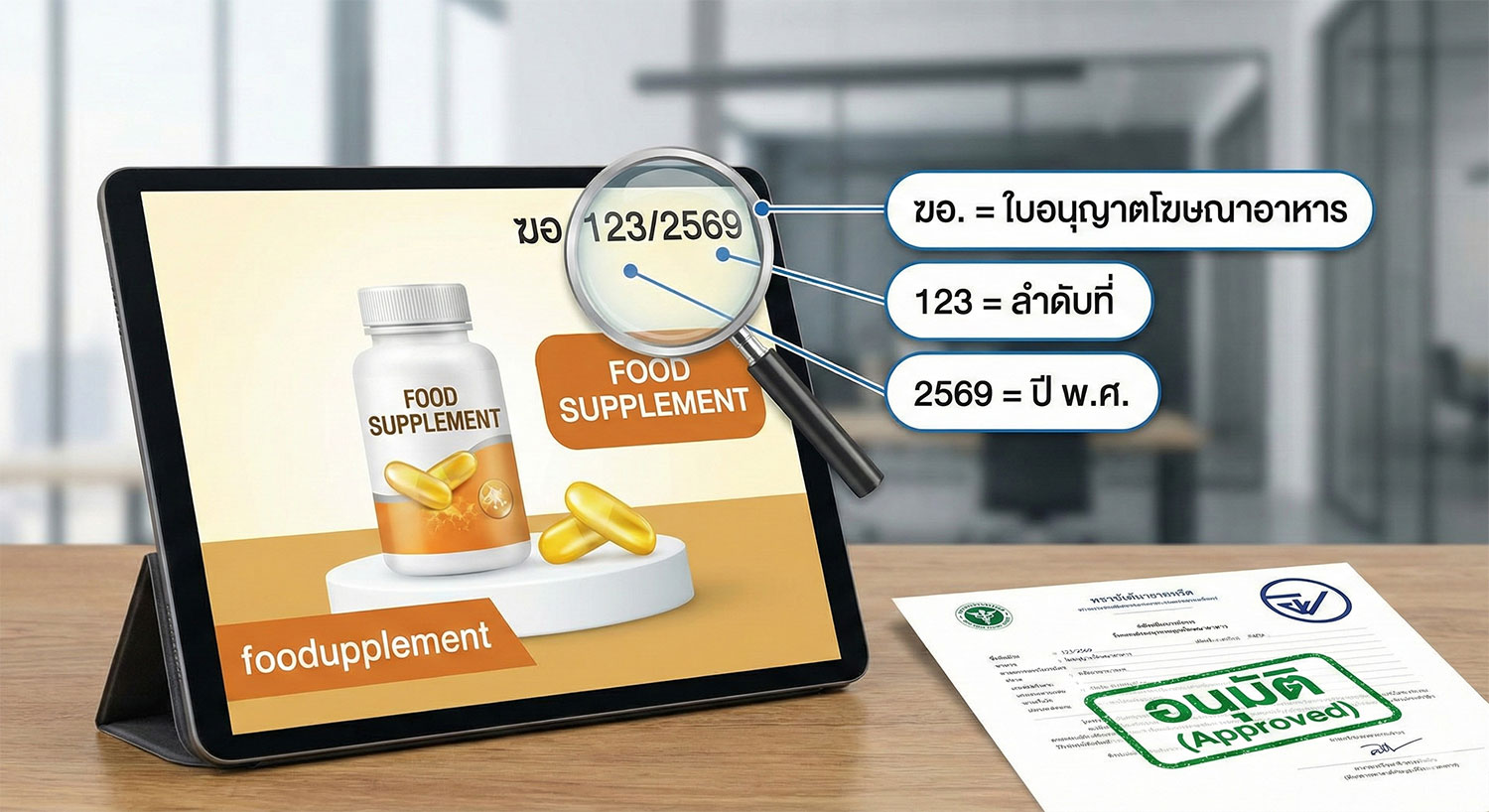 ฆอ. คืออะไร? ทำไมคนขายอาหารและอาหารเสริมต้องมีเลข ฆอ.XXX/XXXX