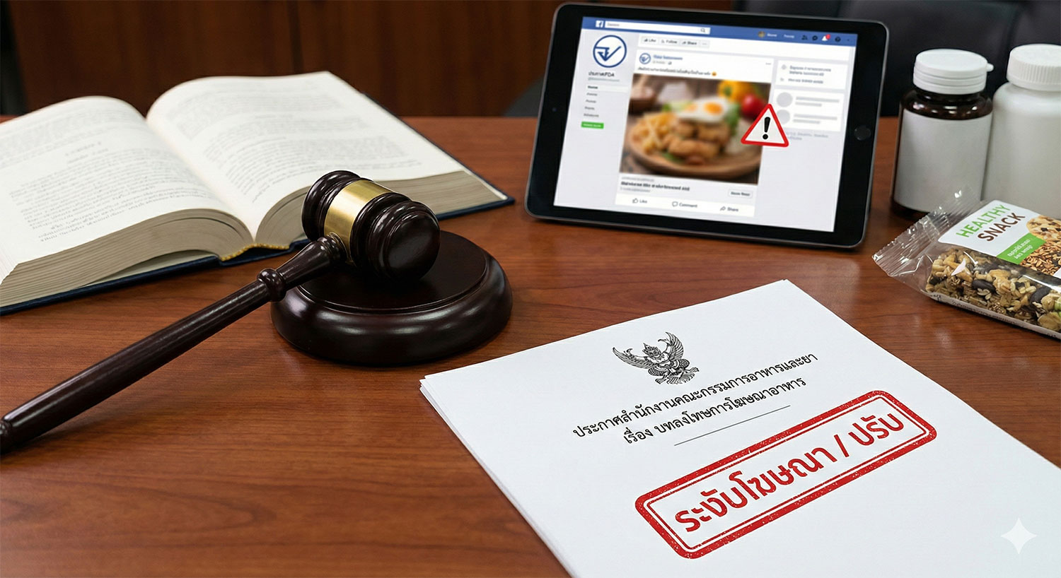 เปิดกฎหมายโฆษณาอาหาร 2569: โฆษณาผิดชีวิตเปลี่ยน! เช็คบทลงโทษและวิธีป้องกันก่อนโดนสั่งปิดแบรนด์