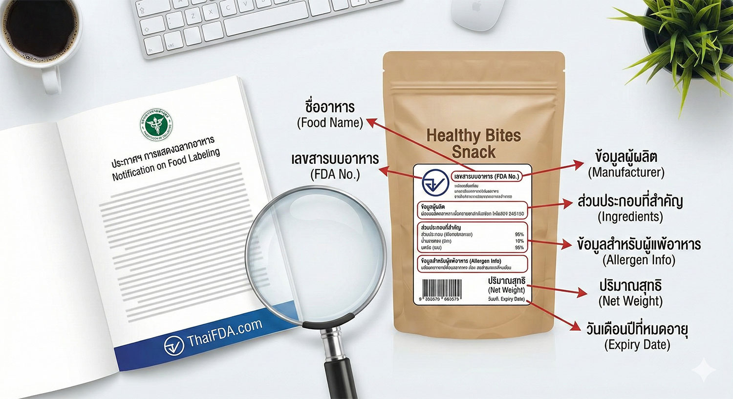 สรุปครบ! หลักเกณฑ์การแสดงฉลากของอาหารในภาชนะบรรจุ (Update 2026) ปูพื้นฐานก่อนขอ อย. และ ฆอ.